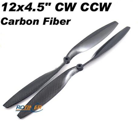 12x4.5" Carbon Fiber CW CCW Propellers