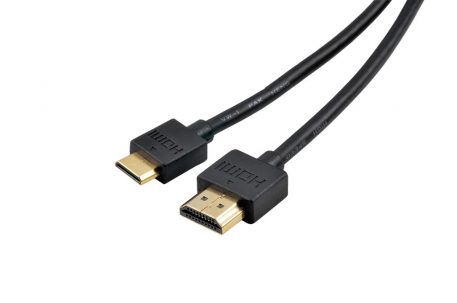 Ultrathin HDMI Mini to HDMI V1.4 High Speed HDMI Cable 1m