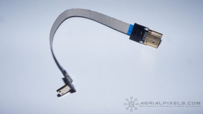 Hyper Thin HDMI Mini to Standard HDMI Flat Ribbon Cable - 7"