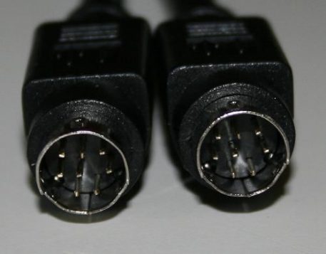 Black Mini DIN 8 Pin Joystick Extension Cable - 6ft