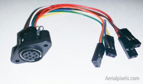 DIY 8 Pin Mini DIN Breakout Connector for Alexmos Joystick