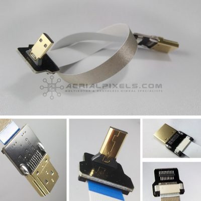 Hyper Thin Micro HDMI to Standard HDMI Flat Ribbon Cable