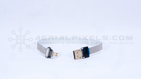 Hyper Thin Micro HDMI to Standard HDMI Flat Ribbon Cable - 11" 30CM