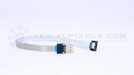 Hyper Thin HDMI Mini to Standard HDMI Flat Ribbon Cable - 11" 30CM