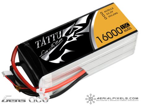 Tattu 16000mAh 22.2V 15/30C 6S1P Lipo Battery Pack