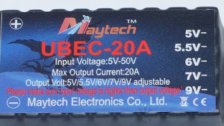 High Voltage (12S) Adjustable UBEC - 20A