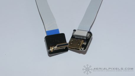 Reinforced, hyper thin, ultra flexible 90 Degree HDMI Mini Male to HDMI Mini Male Flat Ribbon Cable – 11? 30CM.