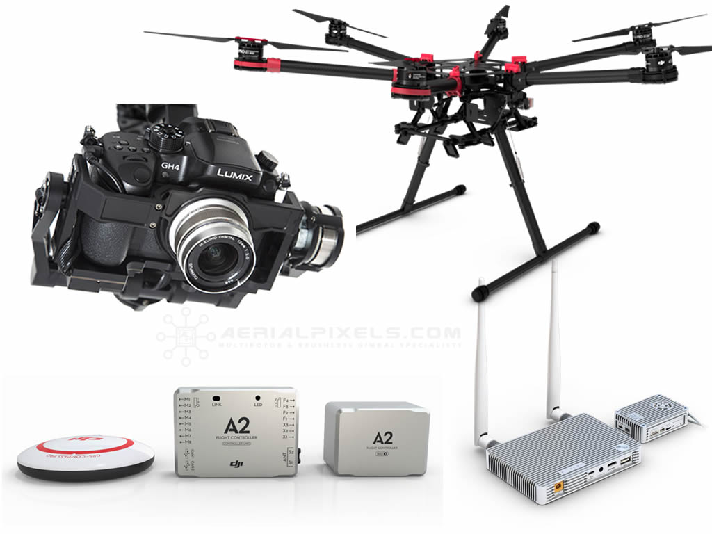 DJI Spreading S900 with A2 and GH4 and LightBridge - Aerialpixels