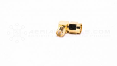 SMA Male to RP SMA Female 90 Degree Elbow Adapter
