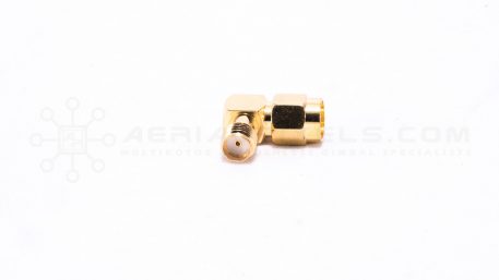 SMA Female to RP SMA Male 90 Degree Elbow Adapter