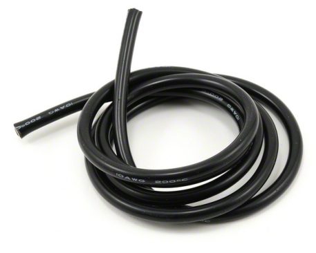 10AWG Silicon Wire Black (1Meter/3.28')