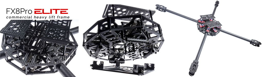 FX8Pro Elite Commercial Grade Carbon Fiber Multirotor Frame 2