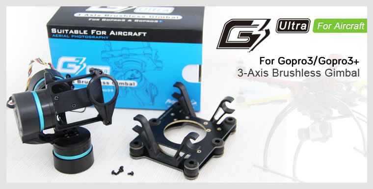 FY-G3 Ultra 3-Axis Brushless Gimbal For GoPro 3 GoPro 4