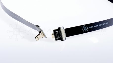 Black Ultra Thin Micro HDMI to Micro HDMI Flat Ribbon Cable - 15.75" 40CM - V2