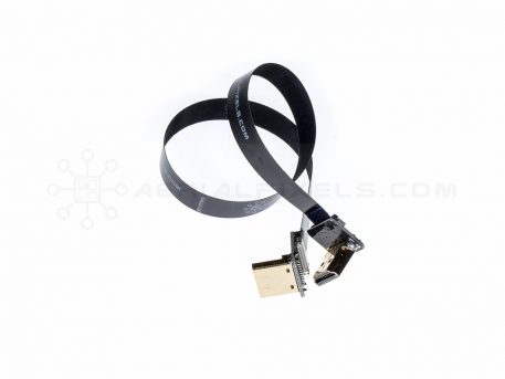 Ultra Thin HDMI Cable Standard Right Angle to HDMI Standard Right Angle Flat Ribbon Cable - 30CM (11.8")
