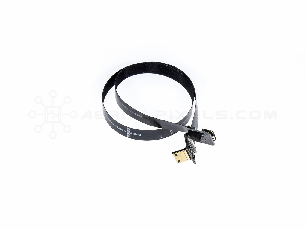 Ultra Thin HDMI Cable Mini Right Angle to HDMI Mini Female Flat