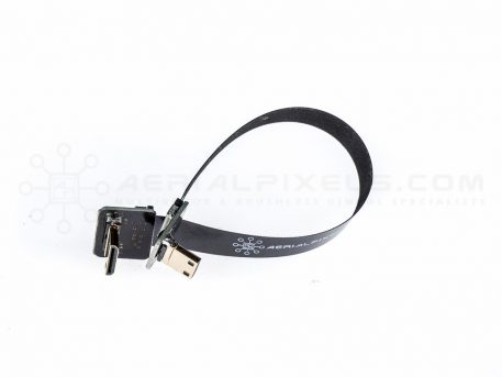 Ultra Thin HDMI Cable Micro to HDMI Mini Flat Ribbon Cable - 15CM (5.9")