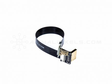 Ultra Thin HDMI Cable Micro to HDMI Standard Right Angle Flat Ribbon Cable - 15CM (5.9")
