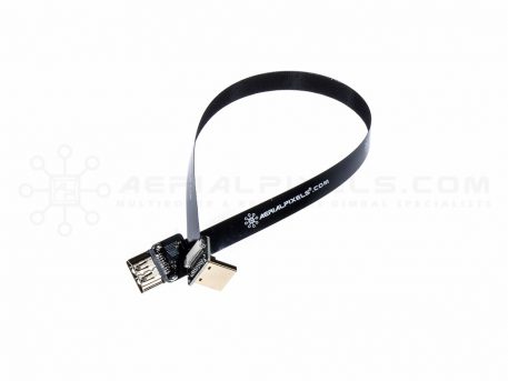 Ultra Thin HDMI Female to HDMI Right Angle Flat Ribbon Cable - 30CM (11.8")