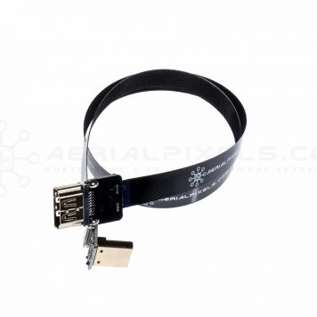 Ultra Thin HDMI Female to HDMI Right Angle Flat Ribbon Cable - 40CM