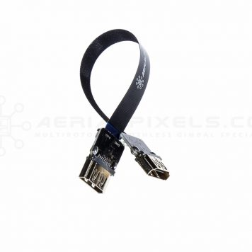Ultra Thin HDMI Female to HDMI Female Flat Ribbon Cable - 15CM (5.9")