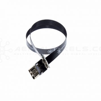 Ultra Thin HDMI Female to Mini HDMI Female Flat Ribbon Cable - 50CM (19.6")