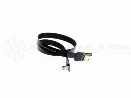 Ultra Thin HDMI Cable Micro to HDMI Standard Female Flat Ribbon Cable - 50CM (19.6")