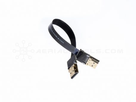 Ultra Thin HDMI Cable Standard to HDMI Standard Flat Ribbon Cable - 15CM (5.9")