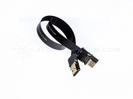 Ultra Thin HDMI Cable Standard to HDMI Standard Female Flat Ribbon Cable - 30CM (11.8")