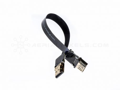 Ultra Thin HDMI Cable Standard to HDMI Standard Female Flat Ribbon Cable - 15CM (5.9")