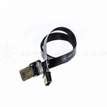 Ultra Thin HDMI Cable Standard to HDMI Standard Female Flat Ribbon Cable - 40CM (15.7")