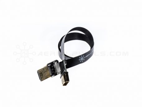 Ultra Thin HDMI Cable Standard to HDMI Standard Female Flat Ribbon Cable - 40CM (15.7")