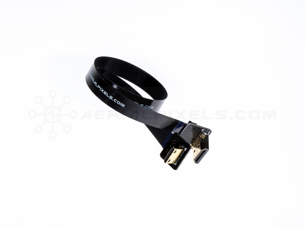 Ultra Thin HDMI Cable Standard to HDMI Mini Right Angle Flat