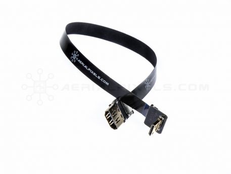 Ultra Thin HDMI Cable Standard Female to HDMI Mini Flat Ribbon Cable - 30CM (11.8")