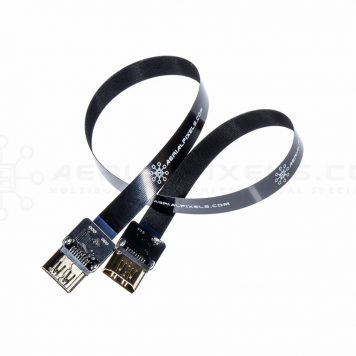 Ultra Thin HDMI Female to HDMI Female Flat Ribbon Cable - 50CM (19.6")