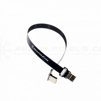 Ultra Thin HDMI Right Angle to HDMI Mini Flat Ribbon Cable - 30CM (11.8")