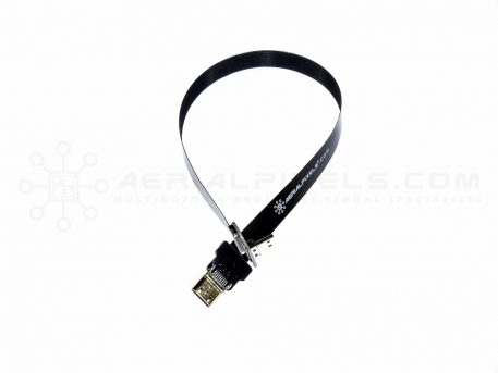 Ultra Thin Micro HDMI to Mini HDMI Flat Ribbon Cable - 30CM (11.8")