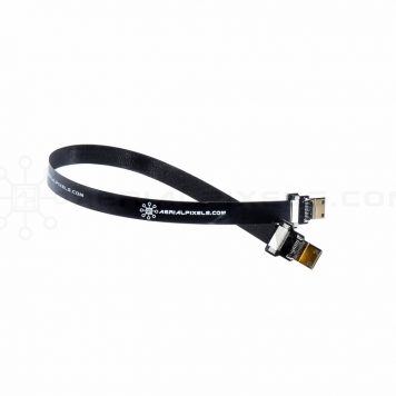 Ultra Thin HDMI Cable Mini Straight to HDMI Mini Straight Flat Ribbon Cable - 30CM (11.8")