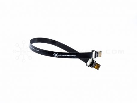Ultra Thin HDMI Cable Mini Straight to HDMI Mini Straight Flat Ribbon Cable - 30CM (11.8")