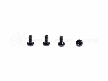 M3 x 6MM Aluminum Socket Button Head Metric Screws – Black (4pcs)
