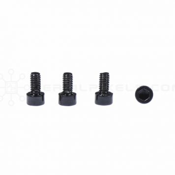 M3 x 6MM Aluminum Socket Cap Head Metric Screws – Black (4pcs)