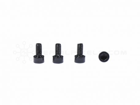 M3 x 6MM Aluminum Socket Cap Head Metric Screws – Black (4pcs)
