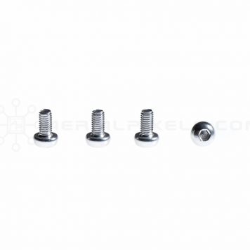 M3 x 6MM Aluminum Socket Button Head Metric Screws – Silver (4pcs)