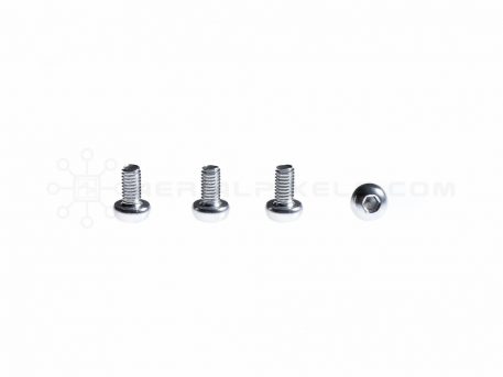 M3 x 6MM Aluminum Socket Button Head Metric Screws – Silver (4pcs)