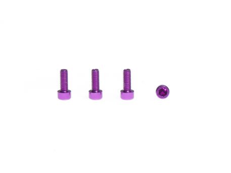 M3 x 16MM Aluminum Socket Cap Head Metric Screws – Purple (4pcs)
