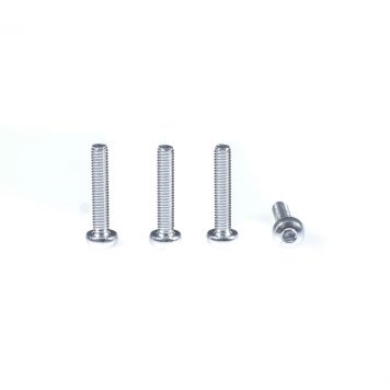 M3 x 16 MM Aluminum Socket Button Head Metric Screws – Silver (4pcs)