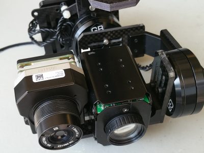 Thermal camera stabilizer for drones