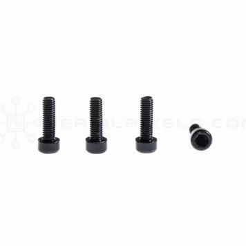 M3 x 10MM Stainless Steel Socket Cap Head Metric Screws - Black (4pcs)