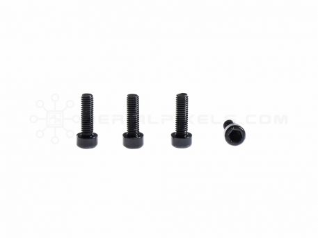 M3 x 10MM Stainless Steel Socket Cap Head Metric Screws - Black (4pcs)