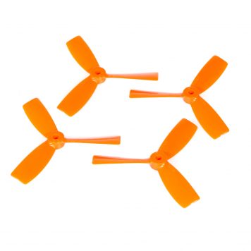DAL 4045 4x4.5" Tri-Blade Bullnose Props "Indestructible" (Set of 4 - Orange)